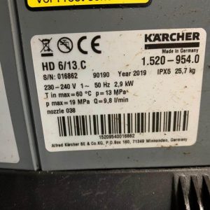 Used Pressure Washer Karcher HD 6/13 C - Compressors & Washers